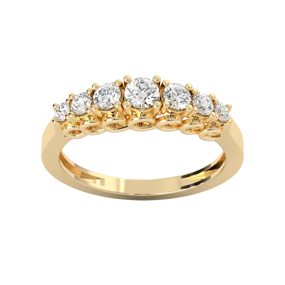 Elegant 7 Stone Ring - VK Precious